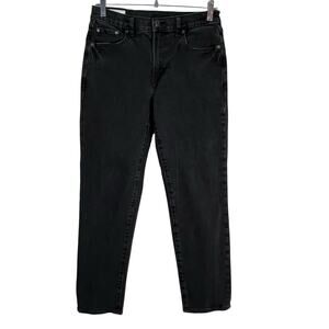 GAP Women’s Girlfriend Mid Rise Jeans Black Size 27 (28x27)